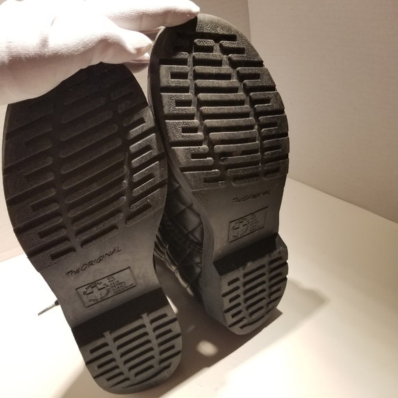 Dr. Martens black Coralie Quilted Combat Boots. - Picture 7 of 9